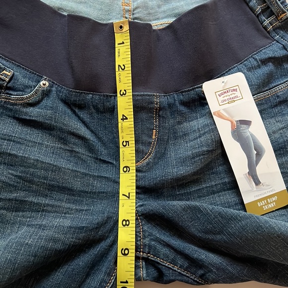 NWT Signature by Levi Strauss Baby Bump Skinny Jeans size M - Picture 6 of 8